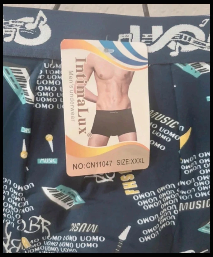 Lote de 3 Boxers para Hombre IntimaLux “Music” Nuevos con Etiquetas – Talla M – photo 3